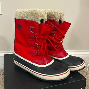 SOREL Women's Winter Carnival Waterproof Boot , Mountain Red, Size 8.5